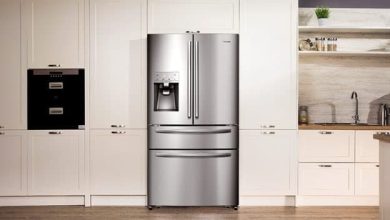 Side-by-side fridge dimensions Cabinet depth b