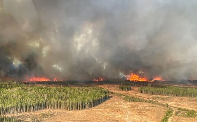 Alberta requested the assistance of the Canadian military to bring the fire under control